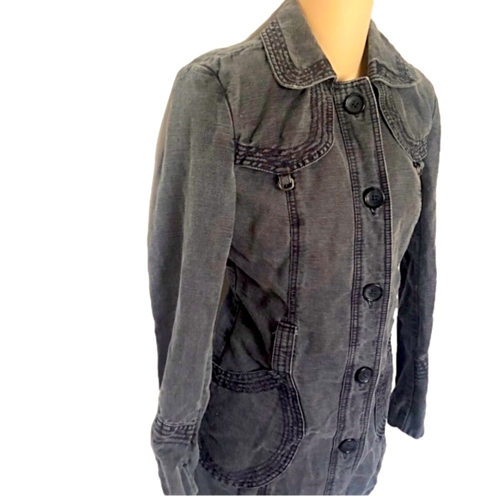 BANANA REPUBLIC - Long Blue Jean Jacket